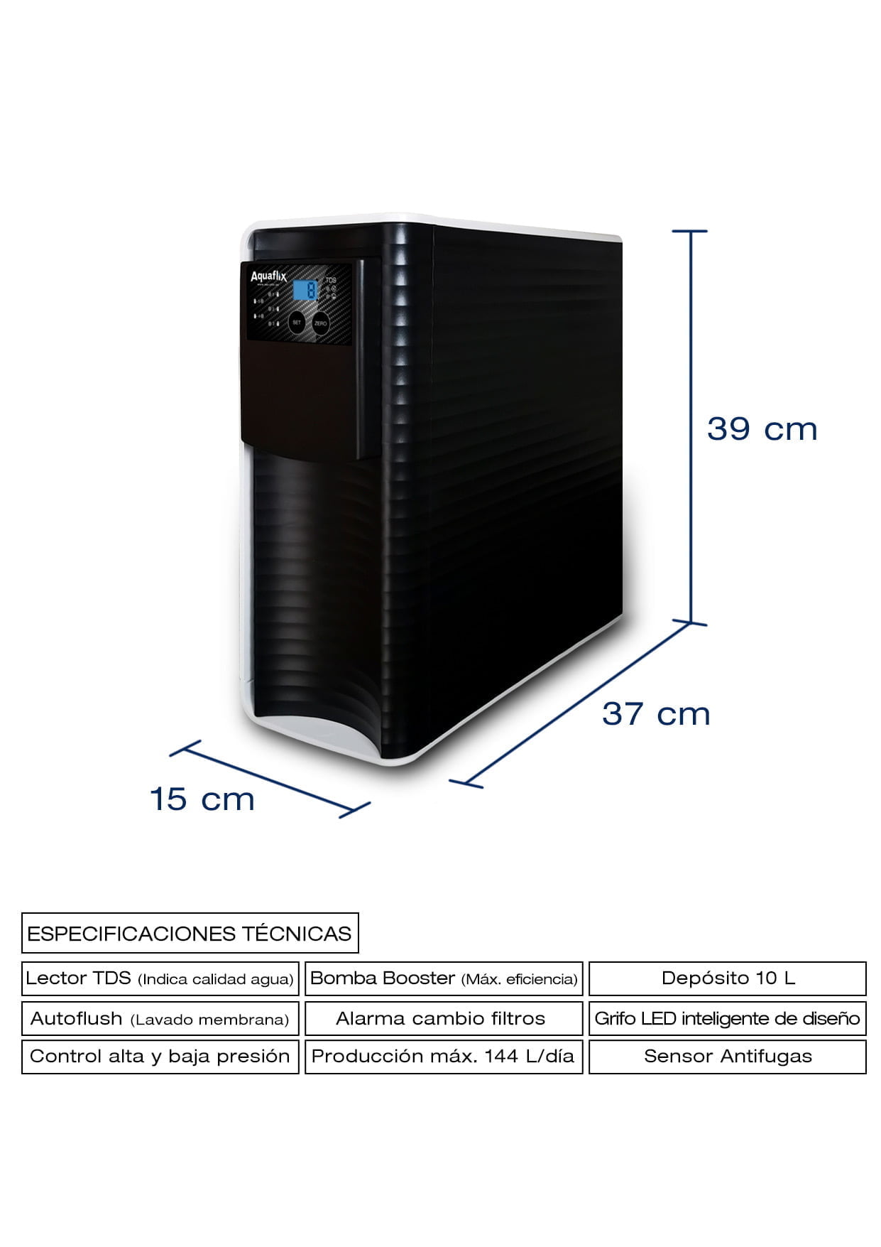 Grifo osmosis Aquaflix, agua buena en tu hogar.